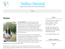 Tablet Screenshot of myvalleydental.com